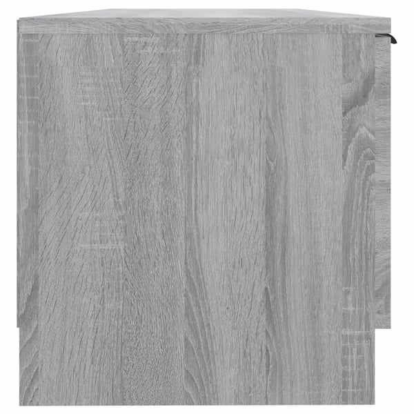vidaXL TV-benk grå sonoma 102x35x36,5 cm konstruert tre