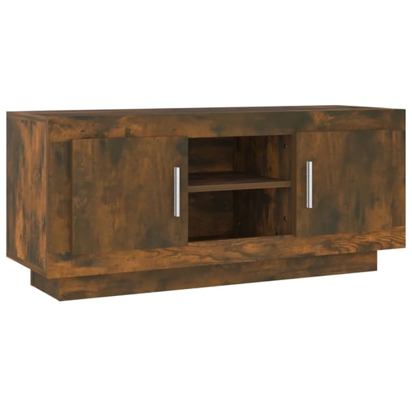 vidaXL TV-benk røkt eik 102x35x45 cm konstruert tre