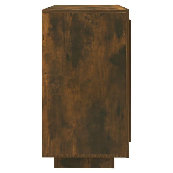vidaXL Skjenk røkt eik 80x40x75 cm konstruert tre