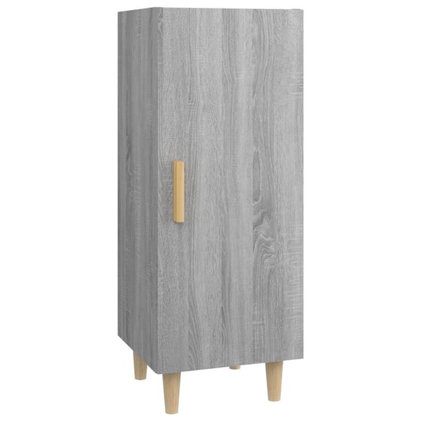 vidaXL skænk 34,5x34x90 cm konstrueret træ grå sonoma-eg