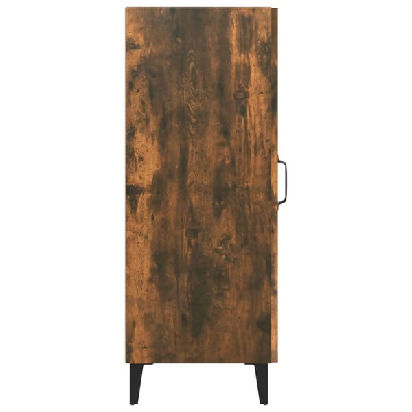 vidaXL Skjenk røkt eik 34,5x34x90 cm konstruert tre