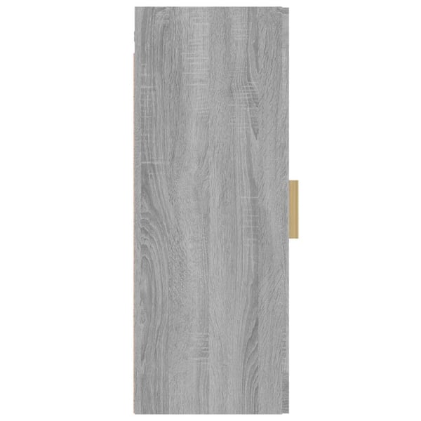 vidaXL Riippuva seinäkaappi harmaa Sonoma 34,5x34x90 cm
