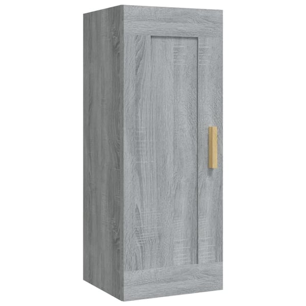 vidaXL vægskab 35x34x90 cm konstrueret træ grå sonoma-eg
