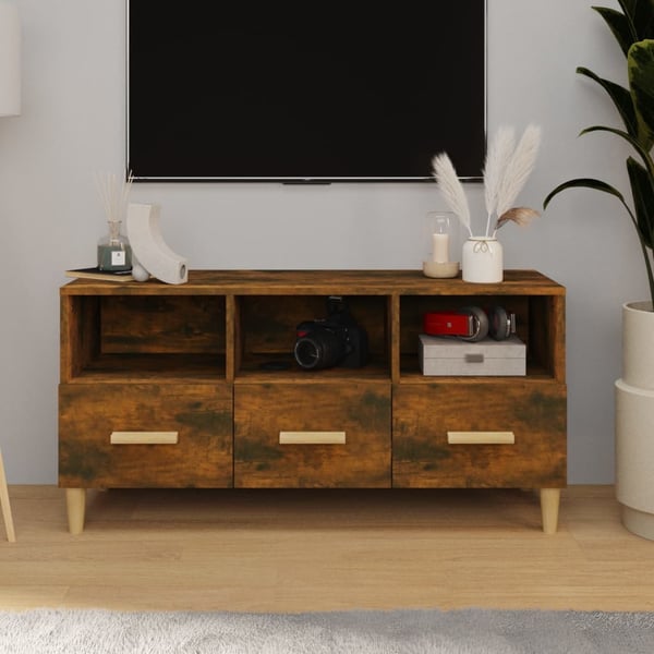 vidaXL TV-taso savutammi 102x36x50 cm tekninen puu