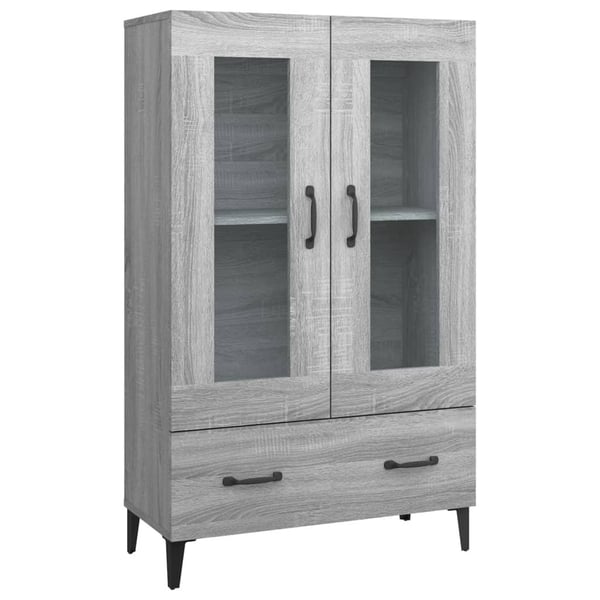 vidaXL Highboard grå sonoma 70x31x115 cm konstruert tre