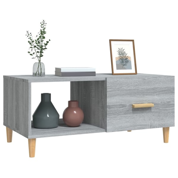 vidaXL sofabord 89,5x50x40 cm konstrueret træ grå sonoma-eg