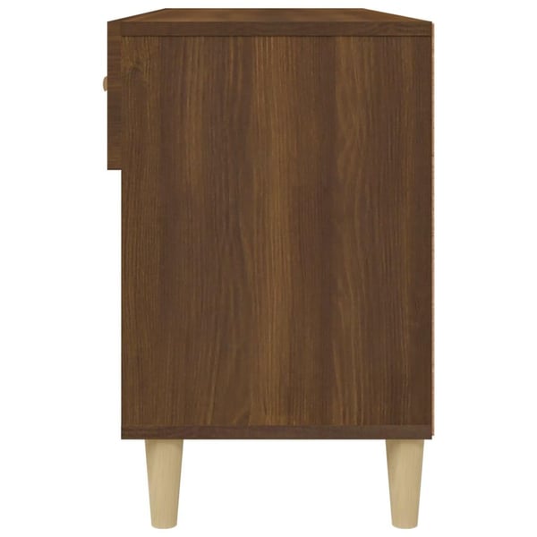 vidaXL Skoskap brun eik 102x35x55 cm konstruert tre