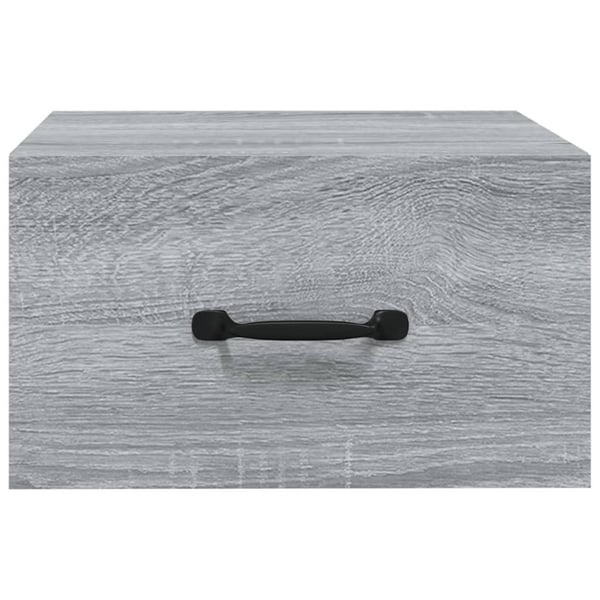 vidaXL Veggmonterte nattbord 2 stk grå sonoma 35x35x20 cm