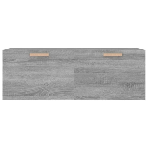 vidaXL Seinäkaappi harmaa Sonoma 100x36,5x35 cm tekninen puu