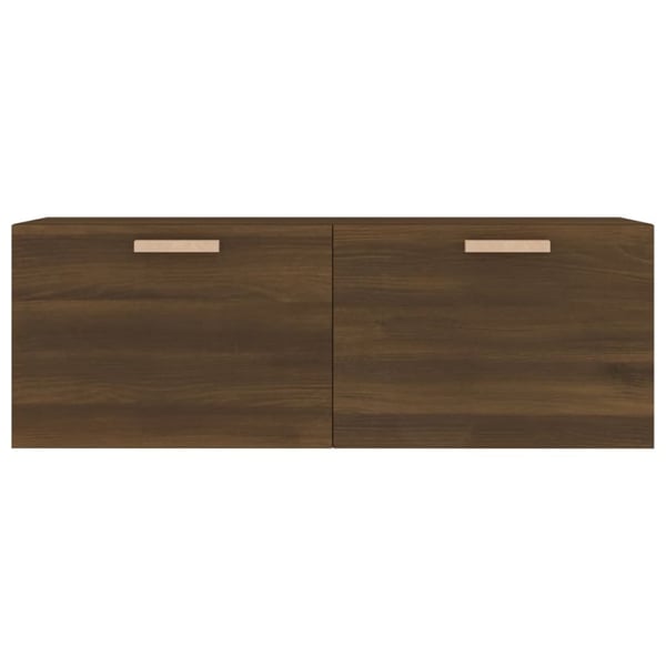 vidaXL vægskab 100x36,5x35 cm konstrueret træ brun egetræsfarve