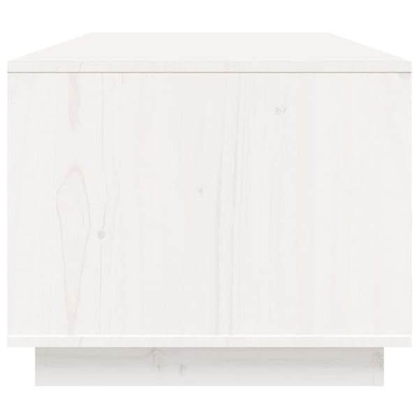 vidaXL sofabord 100x50x41 cm massivt fyrretræ hvid