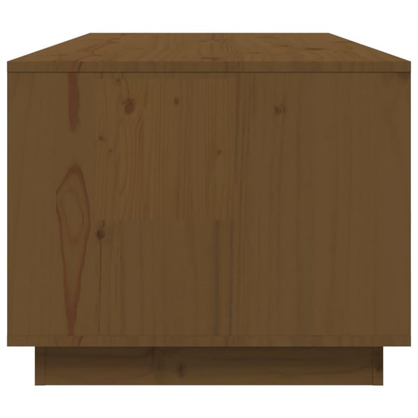 vidaXL sofabord 100x50x41 cm massivt fyrretræ gyldenbrun
