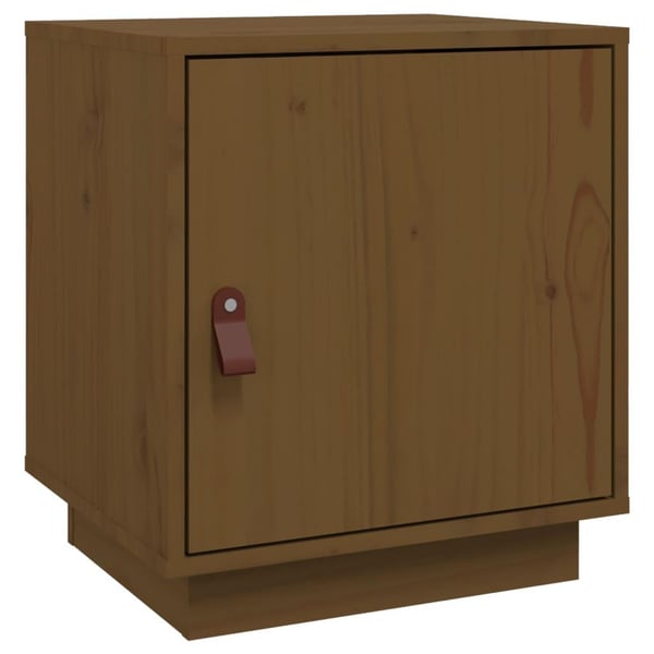 vidaXL Yöpöytä hunajanruskea 40x34x45 cm täysi mänty