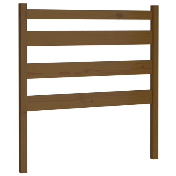 vidaXL Sengegavl honningbrun 106x4x100 cm heltre furu