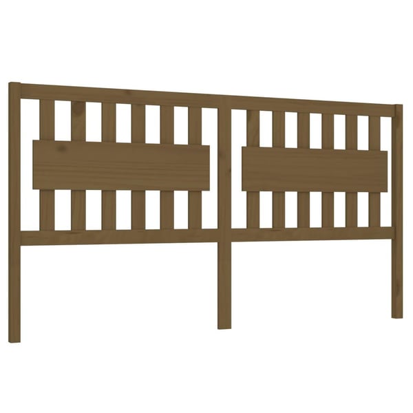 vidaXL Sengegavl honningbrun 145,5x4x100 cm heltre furu