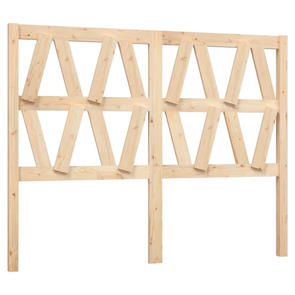 vidaXL Sengegavl 141x4x100 cm heltre furu