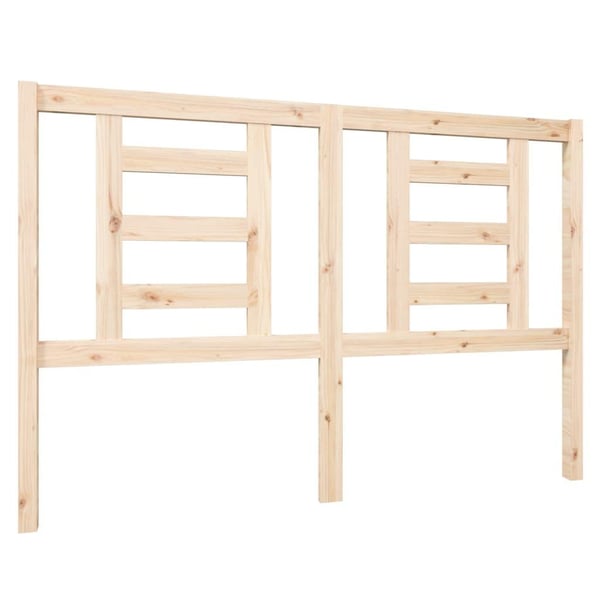 vidaXL Sengegavl 146x4x100 cm heltre furu