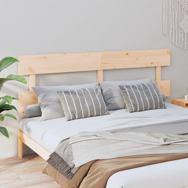 vidaXL Sengegavl 204x3x81 cm heltre furu