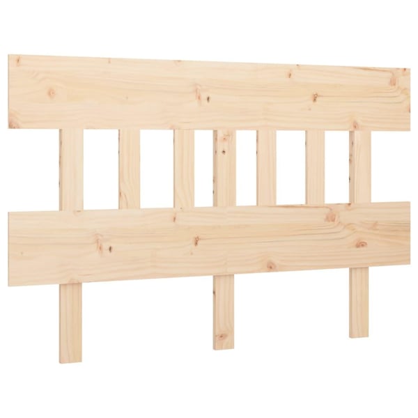 vidaXL Sengegavl 123,5x3x81 cm heltre furu