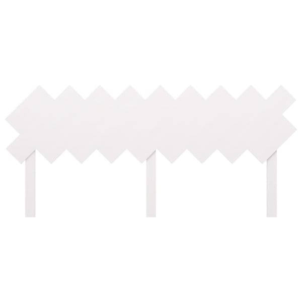 vidaXL Sengegavl hvit 178x3x80,5 cm heltre furu