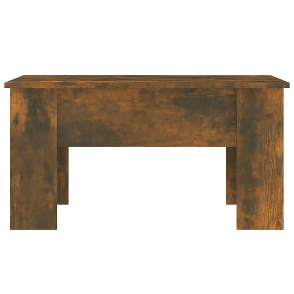 vidaXL sofabord 79x79x41 cm konstrueret træ røget egetræsfarve