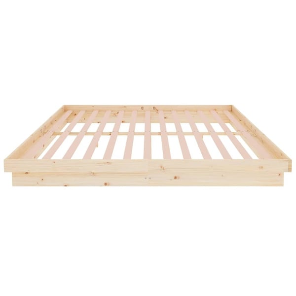 vidaXL sengeramme 200x200 cm massivt træ