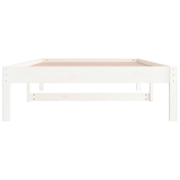 vidaXL Dagseng uten madrass hvit 90x200 cm heltre furu