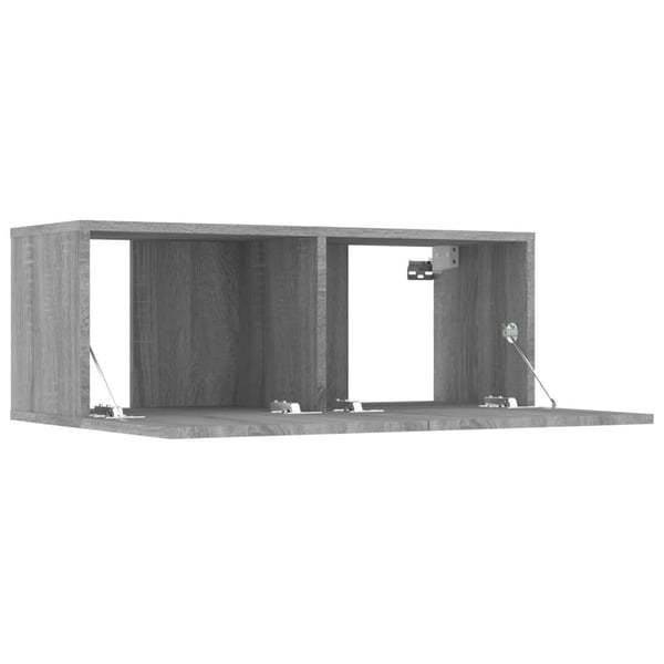 vidaXL TV-benker 2 stk grå sonoma 80x30x30 cm konstruert tre