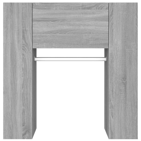 vidaXL entrémøbel 97,5x37x99 cm konstrueret træ grå sonoma-eg