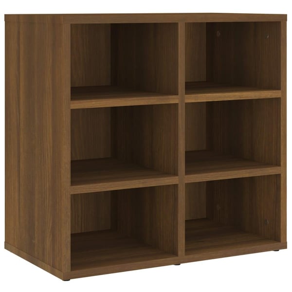 vidaXL Skoskap 2 stk brun eik 52,5x30x50 cm
