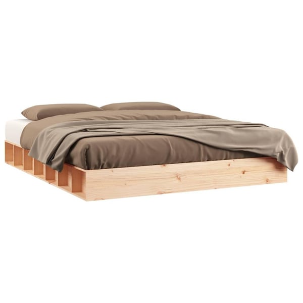 vidaXL sengeramme 160x200 cm massivt træ