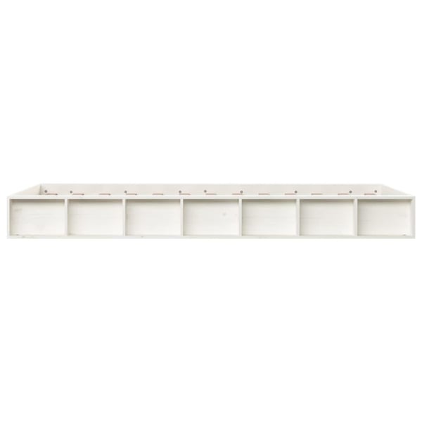 vidaXL sengeramme 90x200 cm massivt træ hvid