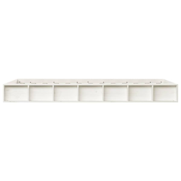 vidaXL Sengeramme hvit 100x200 cm heltre