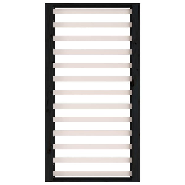 vidaXL Sengeramme svart 135x190 cm Double heltre