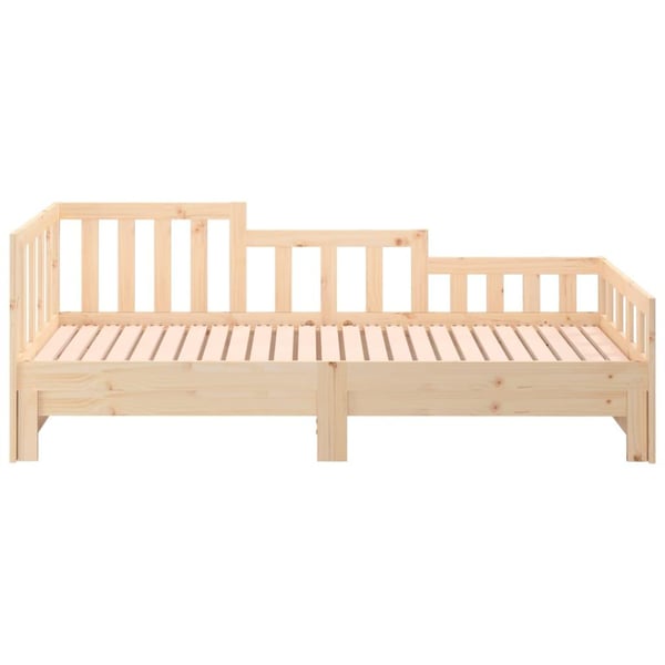 vidaXL daybed med udtræk 2x(90x200) cm massivt fyrretræ