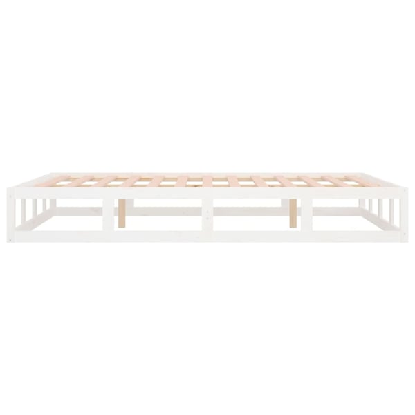vidaXL Sengeramme hvit 140x200 cm heltre