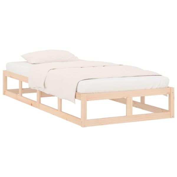 vidaXL Sengeramme 75x190 cm Small Single heltre