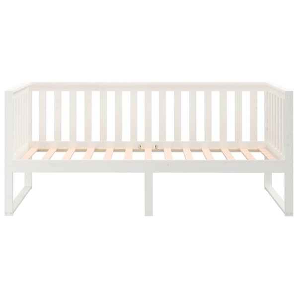 vidaXL Dagseng uten madrass hvit 90x190 cm heltre furu
