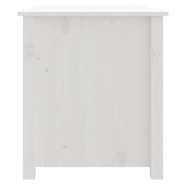 vidaXL Salongbord hvit 71x49x55 cm heltre furu