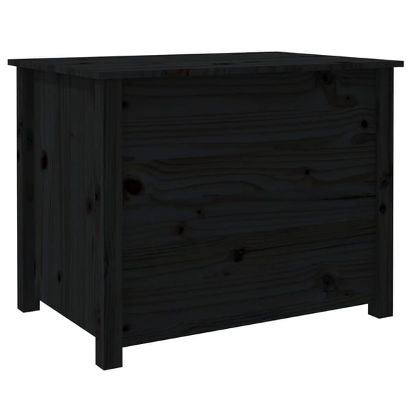 vidaXL Salongbord svart 71x49x55 cm heltre furu