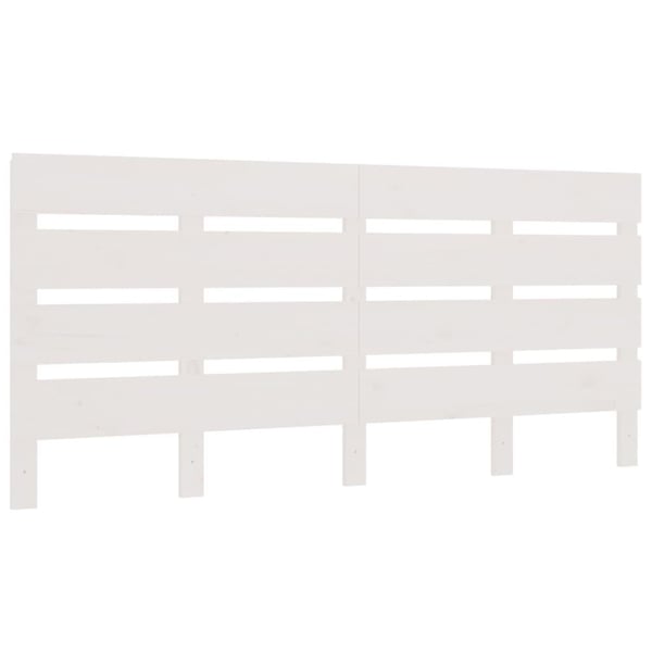 vidaXL Sengegavl hvit 140x3x80 cm heltre furu