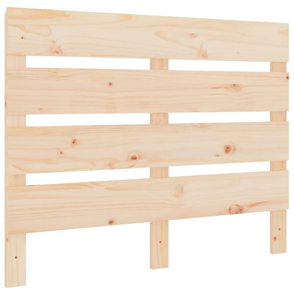 vidaXL Sengegavl 75x3x80 cm heltre furu