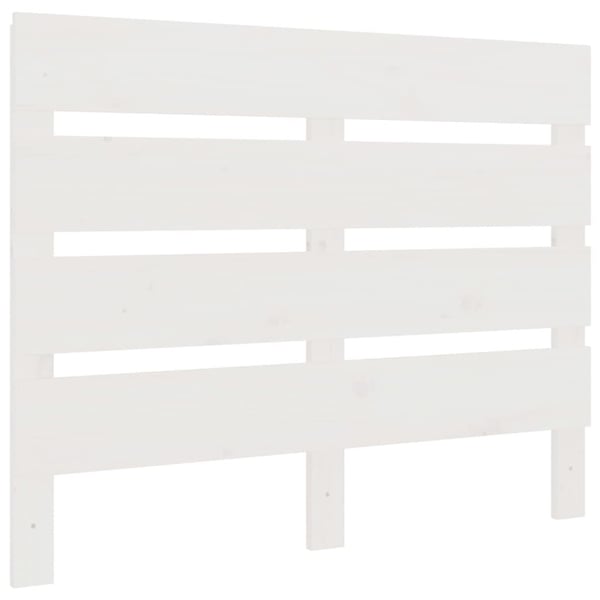 vidaXL Sengegavl hvit 75x3x80 cm heltre furu