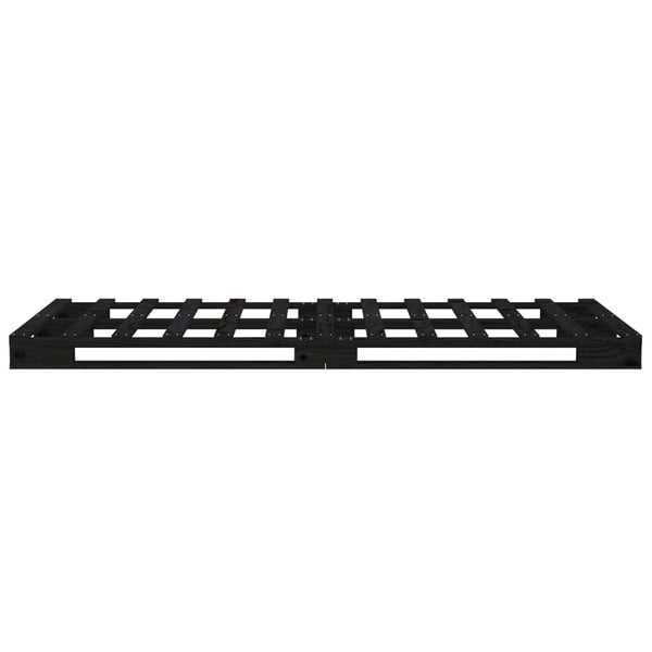 vidaXL Palleseng svart 75x190 cm heltre furu Small Single