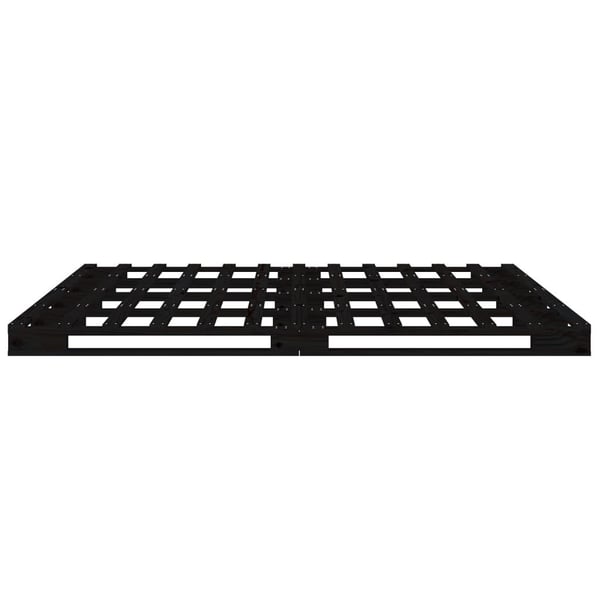 vidaXL Palleseng svart 120x190 cm heltre furu Small Double