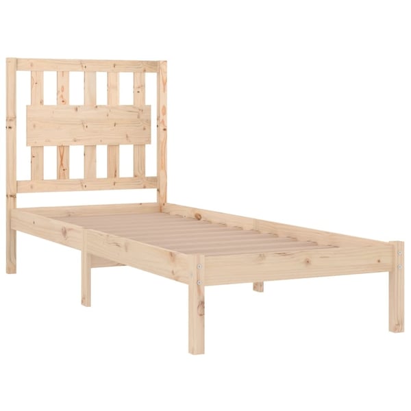 vidaXL Sengeramme heltre furu 90x200 cm