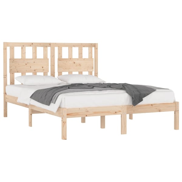 vidaXL Sengeramme heltre furu 160x200 cm