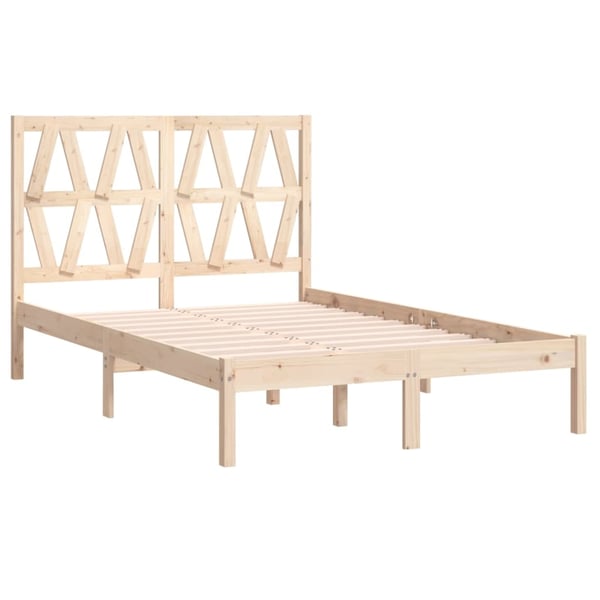 vidaXL Sengeramme heltre furu 120x190 cm Small Double