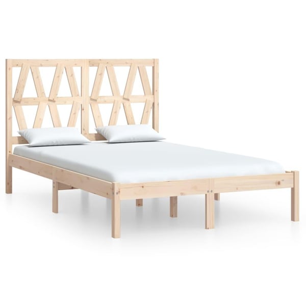 vidaXL Sengeramme heltre furu 120x190 cm Small Double