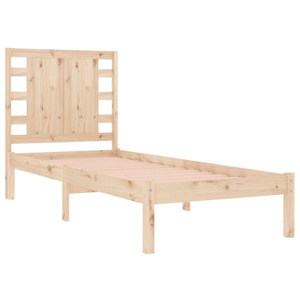 vidaXL Sengeramme heltre furu 90x190 cm Single